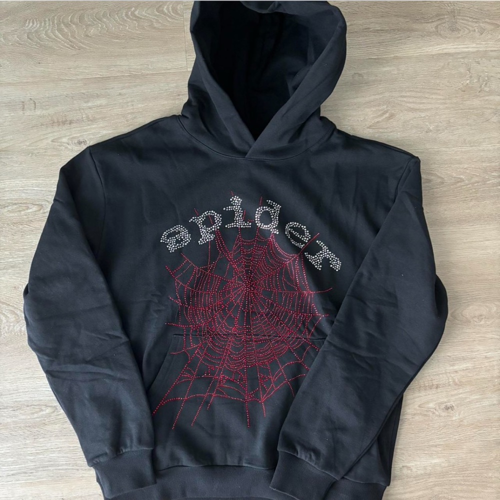 Spyder Black and Red Hooded Jacket